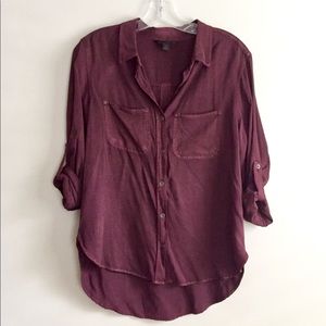 Rock and Republic Roll Tab Sleeve Shirt XS